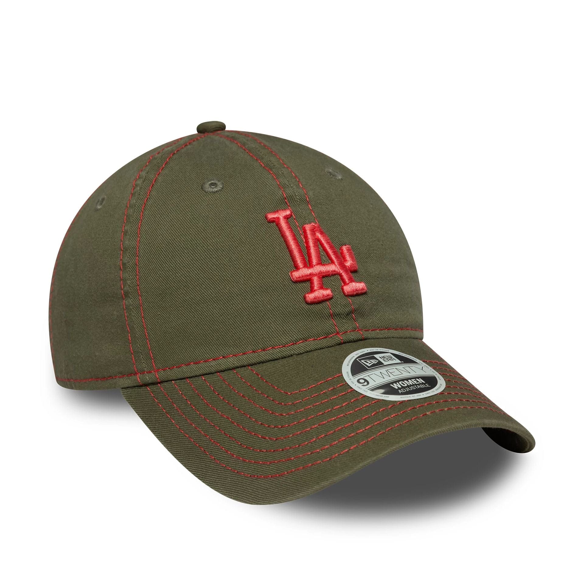 This is a LA Dodgers Womens MLB Contrast Stitch Dark Green 9TWENTY Adjustable Cap 3