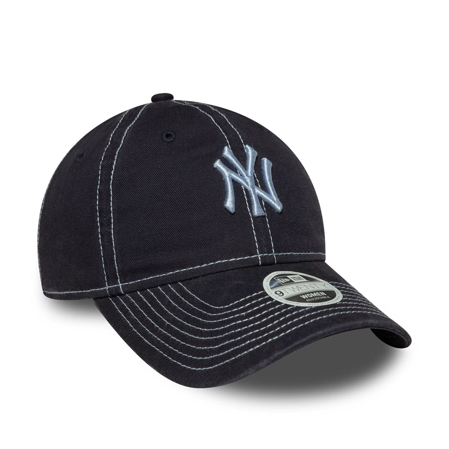 This is a New York Yankees Womens MLB Contrast Stitch Navy 9TWENTY Adjustable Cap 3