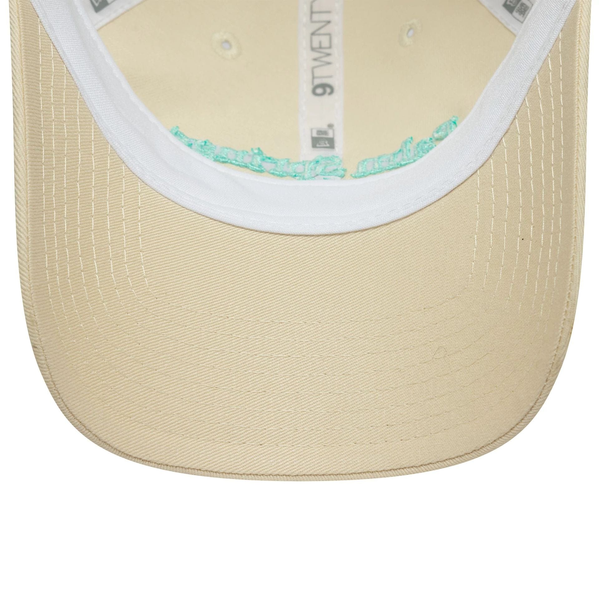 This is a Womens New Era City Cream 9TWENTY Trucker Adjustable Cap 5