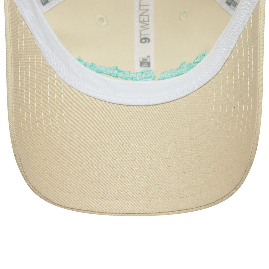 This is a Womens New Era City Cream 9TWENTY Trucker Adjustable Cap 5