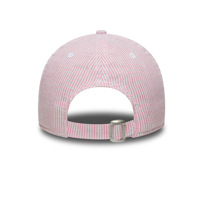Pictured is this Youth MLB Seersucker LA Dodgers 9TWENTY cap in pastel pink. 4