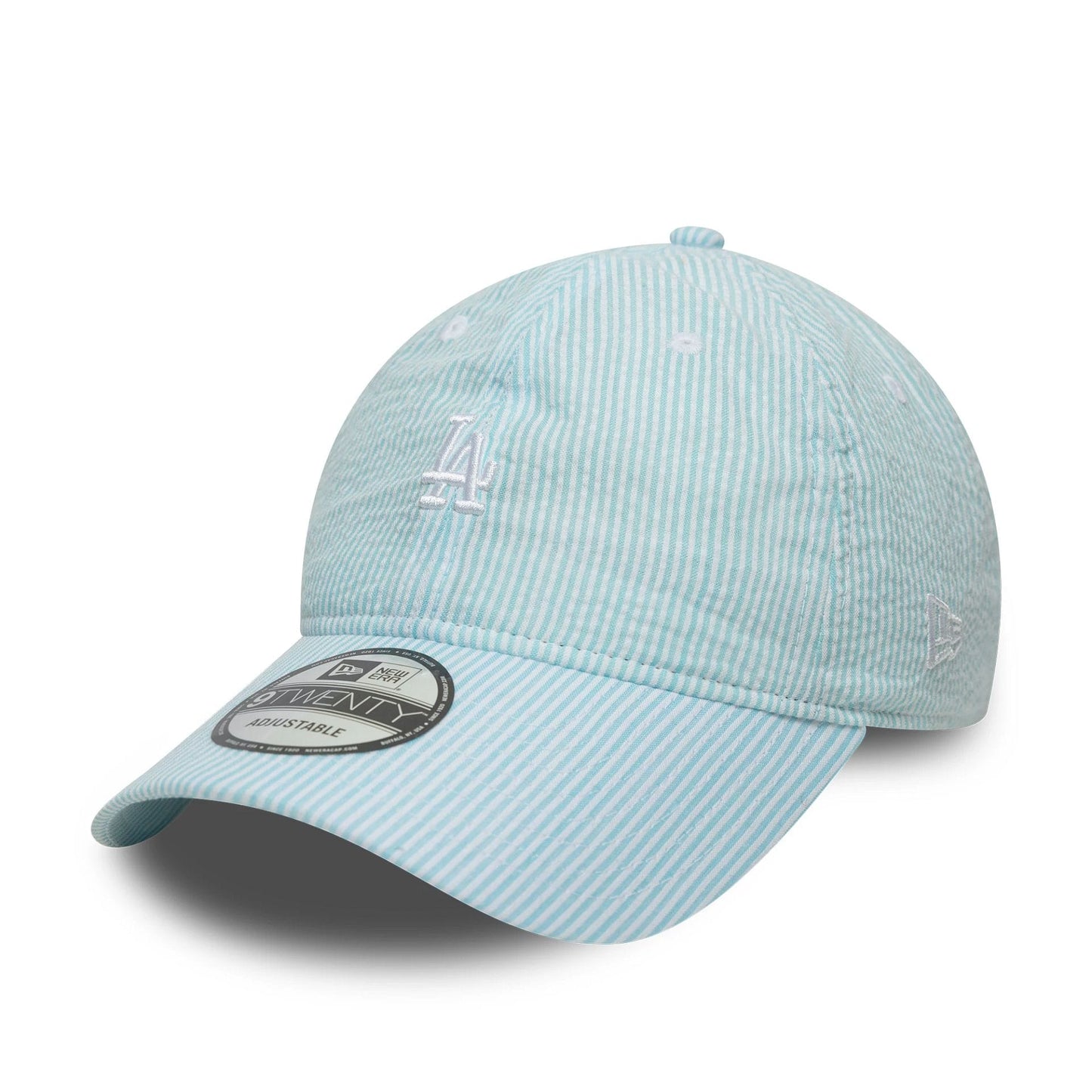 Pictured is this MLB Seersucker LA Dodgers 9TWENTY cap in pastel green. 1