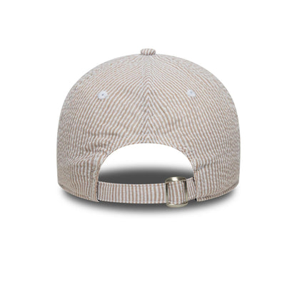 Pictured is this MLB Seersucker Athletics 9TWENTY cap in light beige. 4