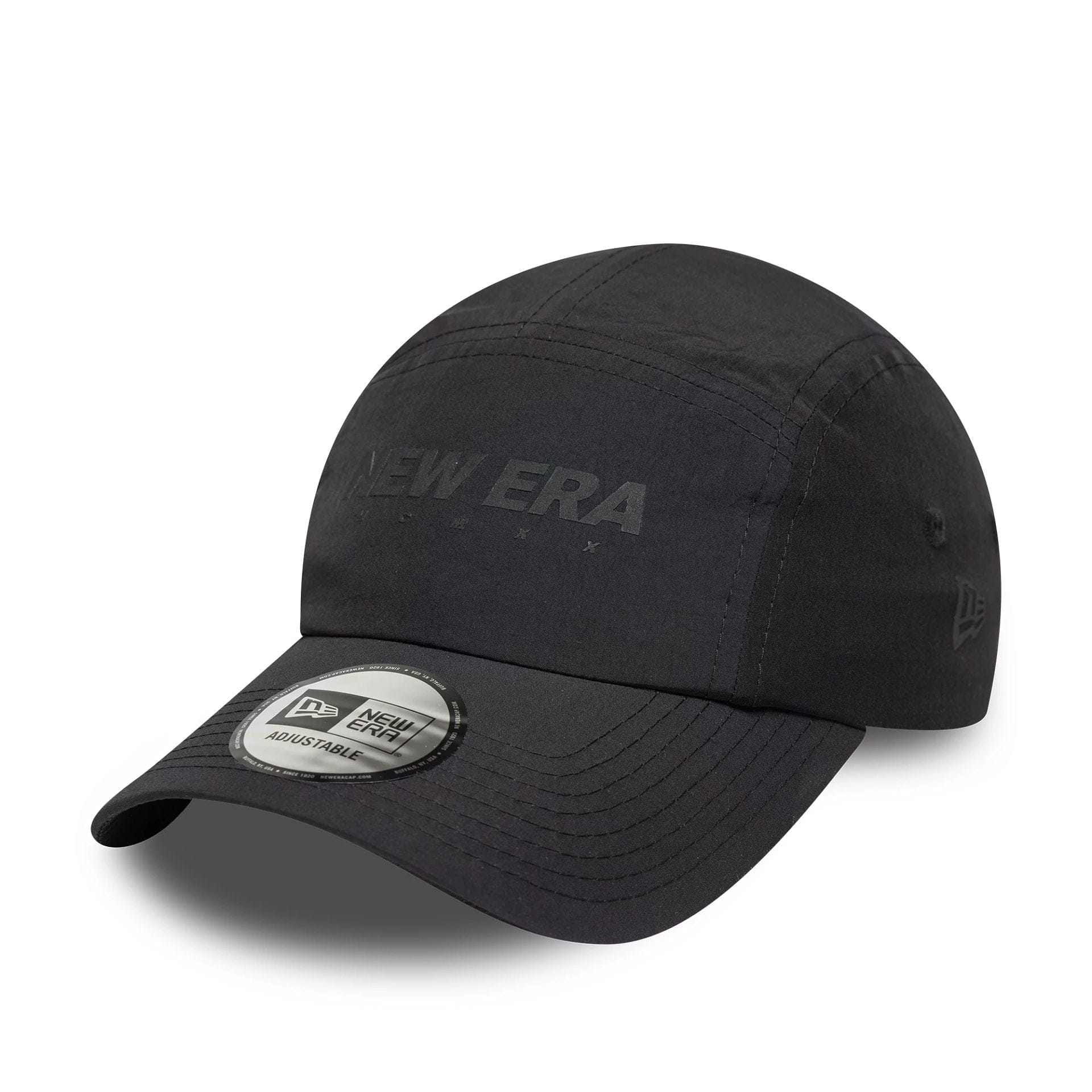 This is a New Era Tech Black Runner Adjustable Cap 1