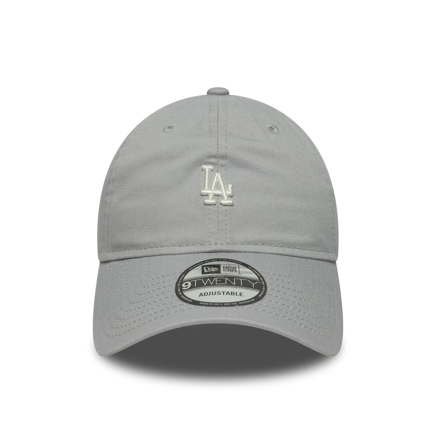 This is a LA Dodgers MLB Mini Logo Washed Grey 9TWENTY Adjustable Cap 2