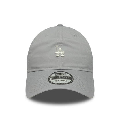 This is a LA Dodgers MLB Mini Logo Washed Grey 9TWENTY Adjustable Cap 2