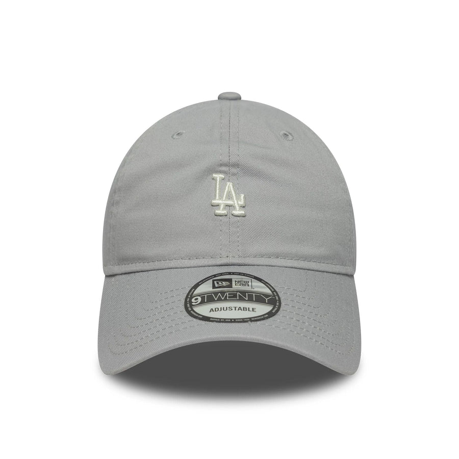 This is a LA Dodgers MLB Mini Logo Washed Grey 9TWENTY Adjustable Cap 2