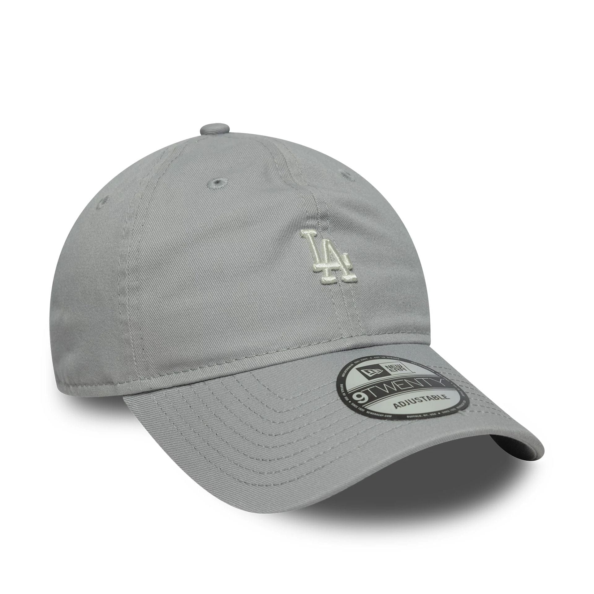 This is a LA Dodgers MLB Mini Logo Washed Grey 9TWENTY Adjustable Cap 3