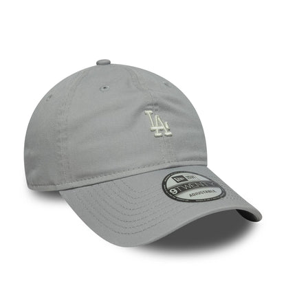 This is a LA Dodgers MLB Mini Logo Washed Grey 9TWENTY Adjustable Cap 3