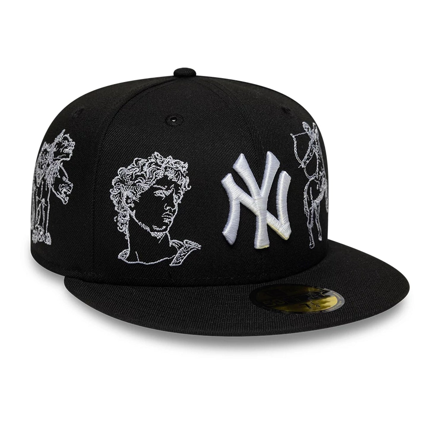 This is a New York Yankees MLB Mythical Black 59FIFTY FItted Cap 3