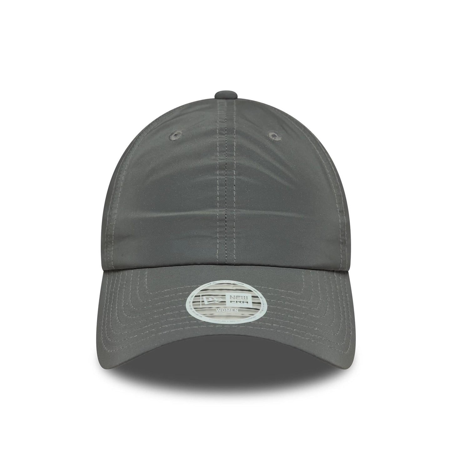 This is a Womens New Era Recycled Reflective Silver Pony Tail Adjustable Cap 3