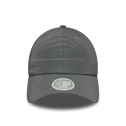 This is a Womens New Era Recycled Reflective Silver Pony Tail Adjustable Cap 3