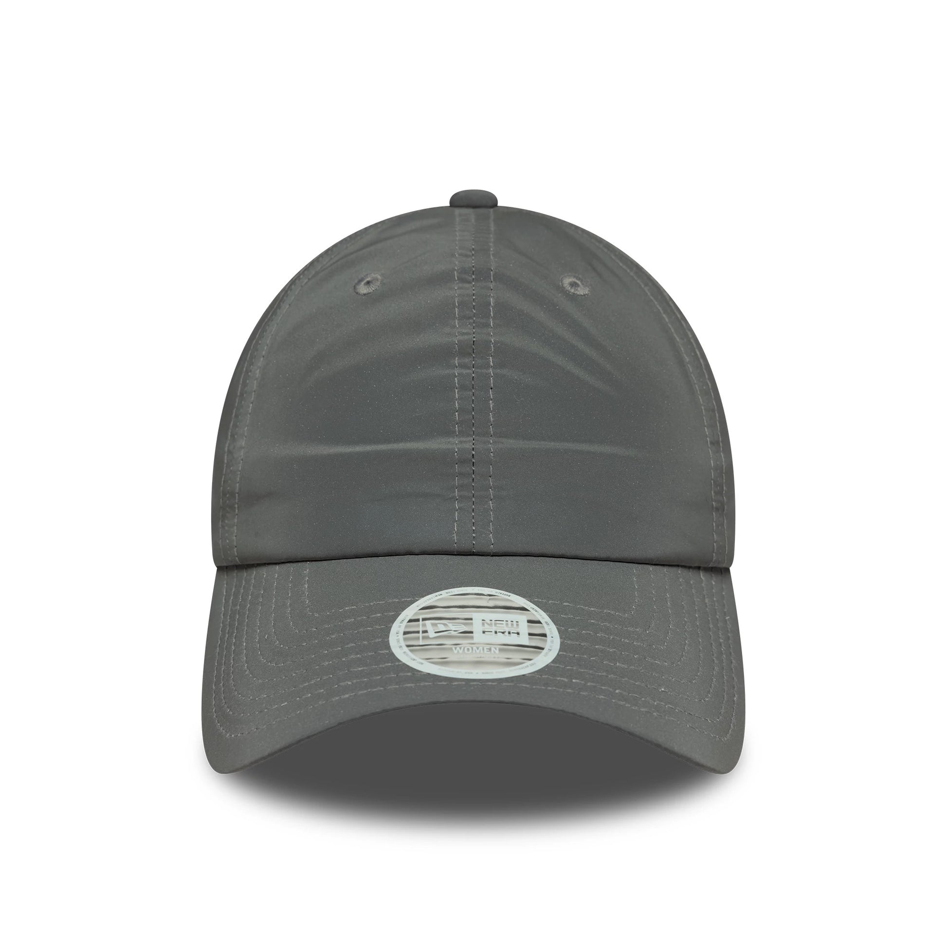 This is a Womens New Era Recycled Reflective Silver Pony Tail Adjustable Cap 3