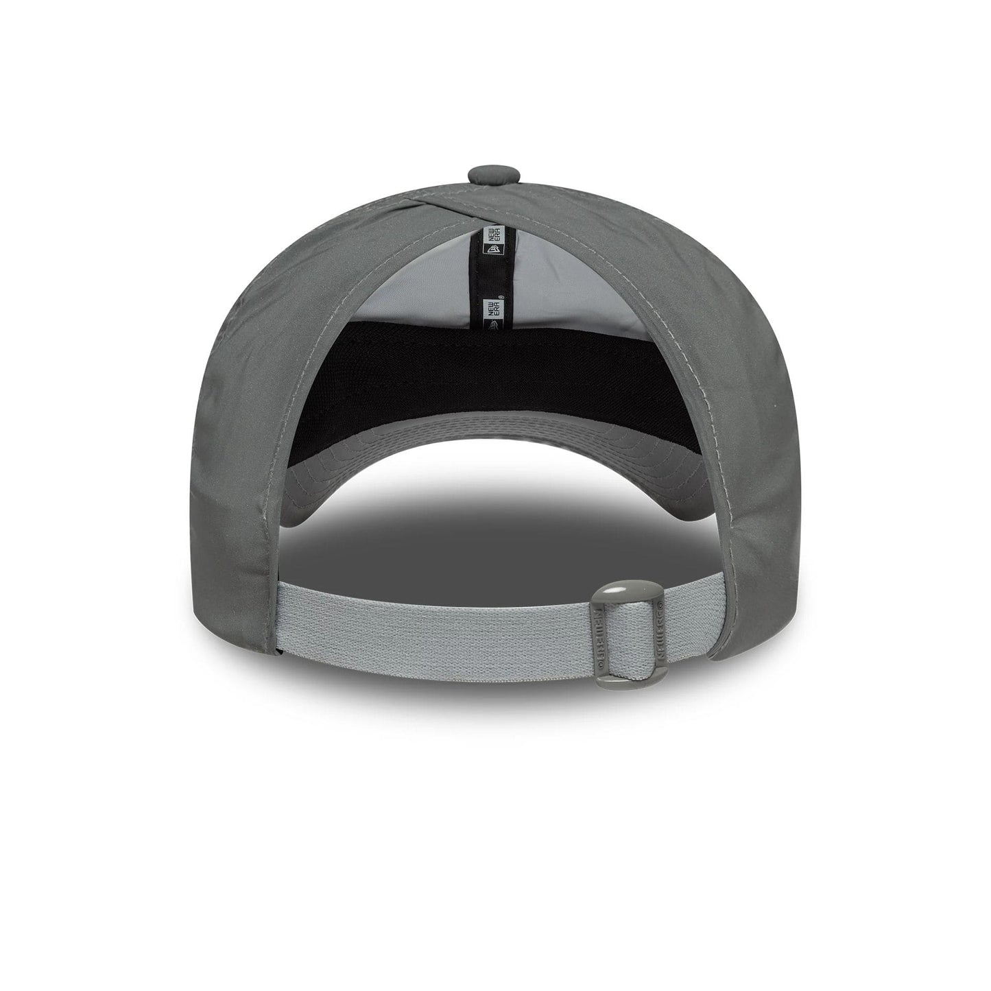 This is a Womens New Era Recycled Reflective Silver Pony Tail Adjustable Cap 2