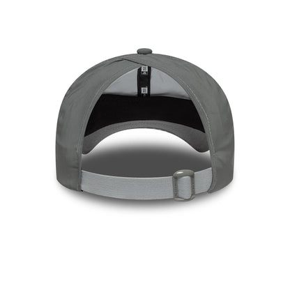 This is a Womens New Era Recycled Reflective Silver Pony Tail Adjustable Cap 2