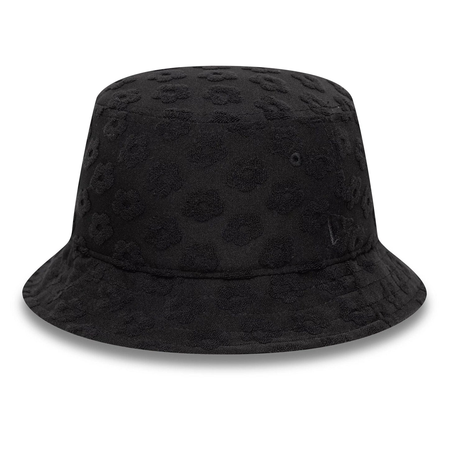 This is a Womens New Era Towelling Black Adventure Bucket Hat 1