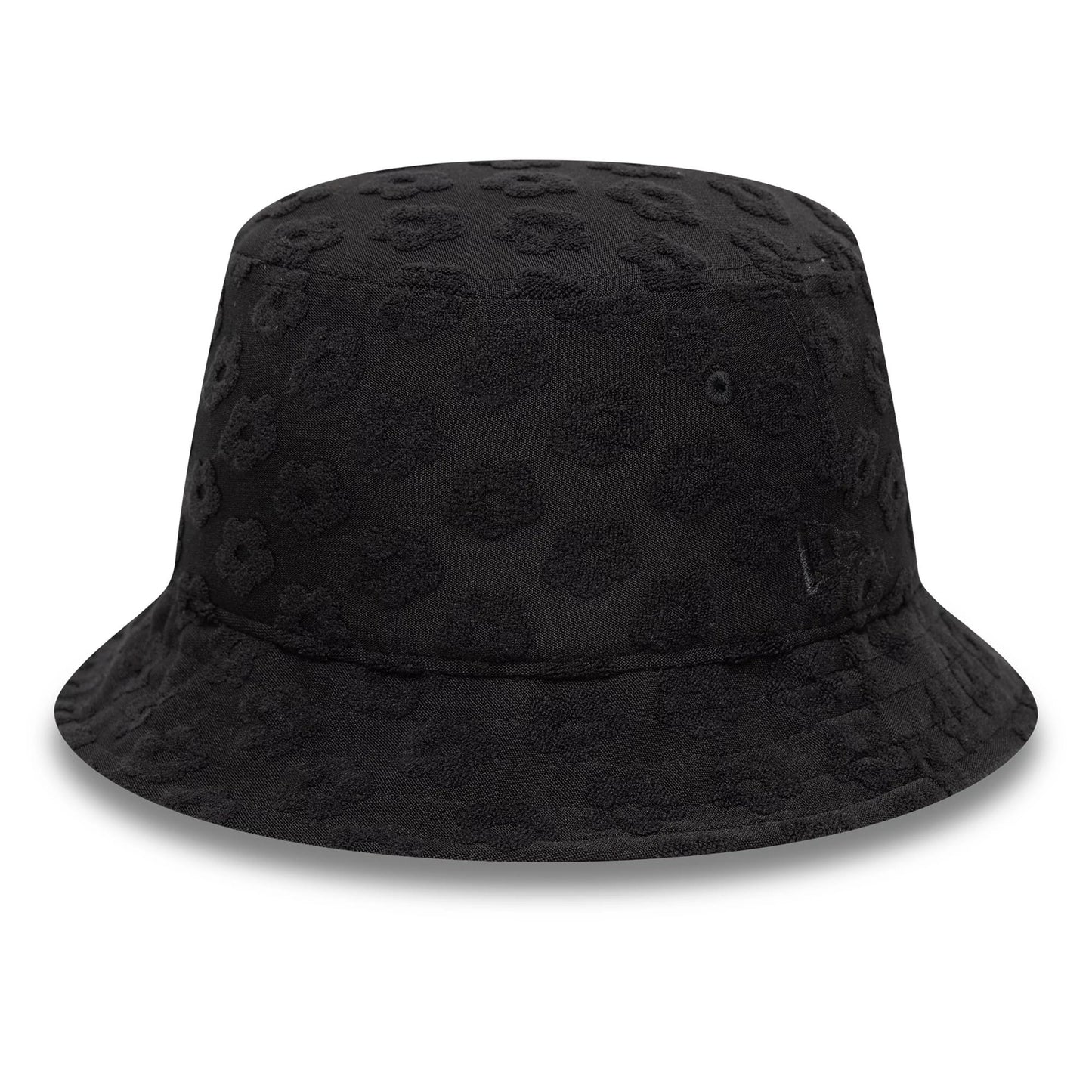 This is a Womens New Era Towelling Black Adventure Bucket Hat 1