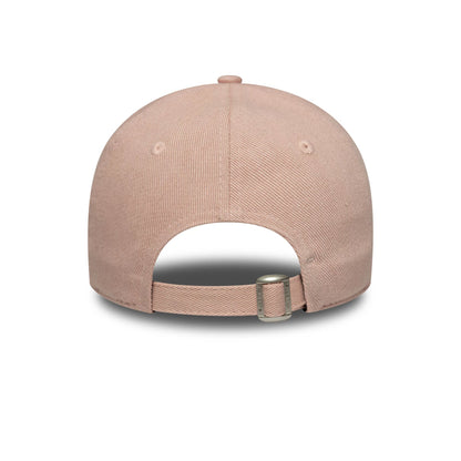 This is a New York Yankees Womens MLB Dye Denim Pastel Pink 9TWENTY Adjustable Cap 4