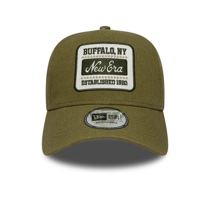 Pictured is this New Era Patch Line 9FORTY E-Frame cap in green. 2