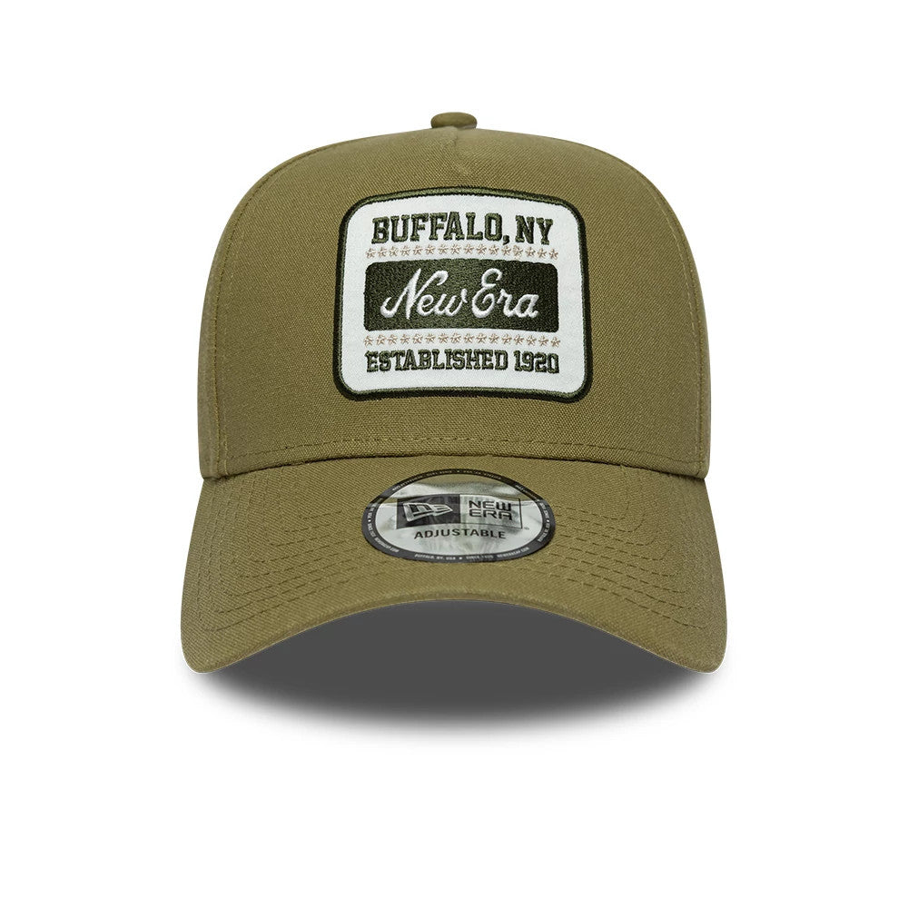 Pictured is this New Era Patch Line 9FORTY E-Frame cap in green. 2