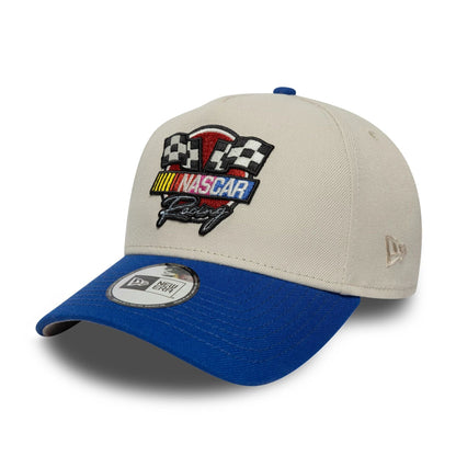 This is a Nascar Classics Flag White 9FORTY E-Frame Adjustable Cap 1