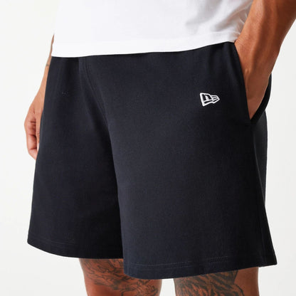The Male model is wearing LA Dodgers MLB Pique Black Shorts 3