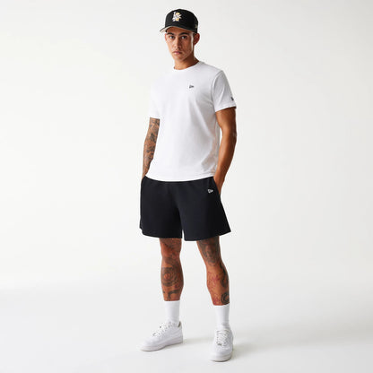 The Male model is wearing LA Dodgers MLB Pique Black Shorts 8