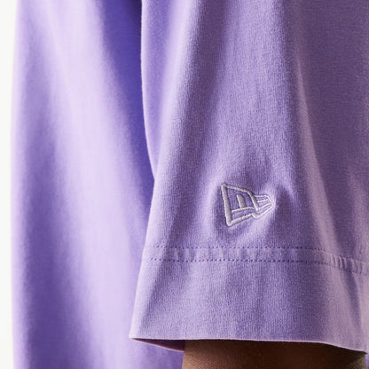 The Male model is wearing LA Lakers NBA Washed Purple Box T-Shirt 7