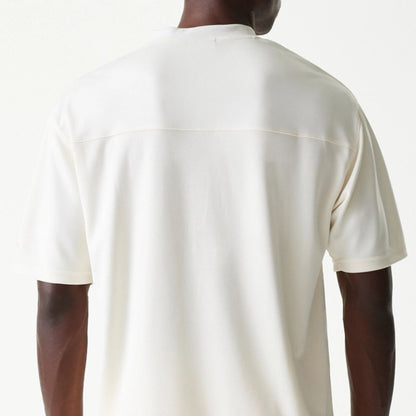 The Male model is wearing LA Lakers NBA Tonal Open White Mesh Jersey 7