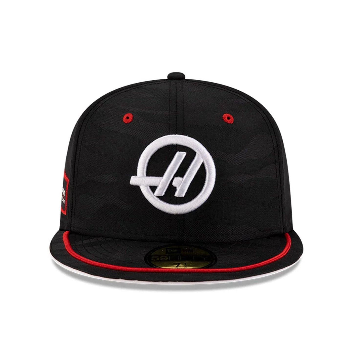 This is a MoneyGram Haas F1 Camo Black 59FIFTY Fitted Cap 3