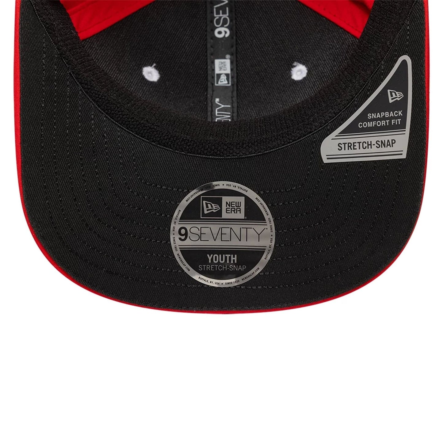 This is a MoneyGram Haas F1 Youth Replica Esteban Ocon Black 9SEVENTY Stretch Snap Adjustable Cap 5