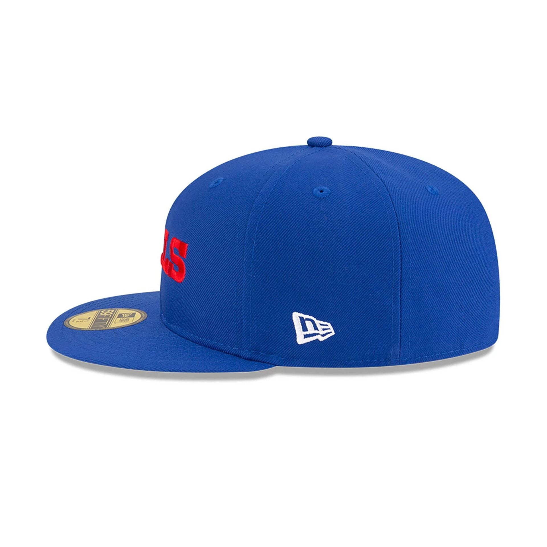 New Era 59Fifty Berretto Fitted Buffalo Bills Sidepatch - Nero, Taglia Unica - Foto 3
