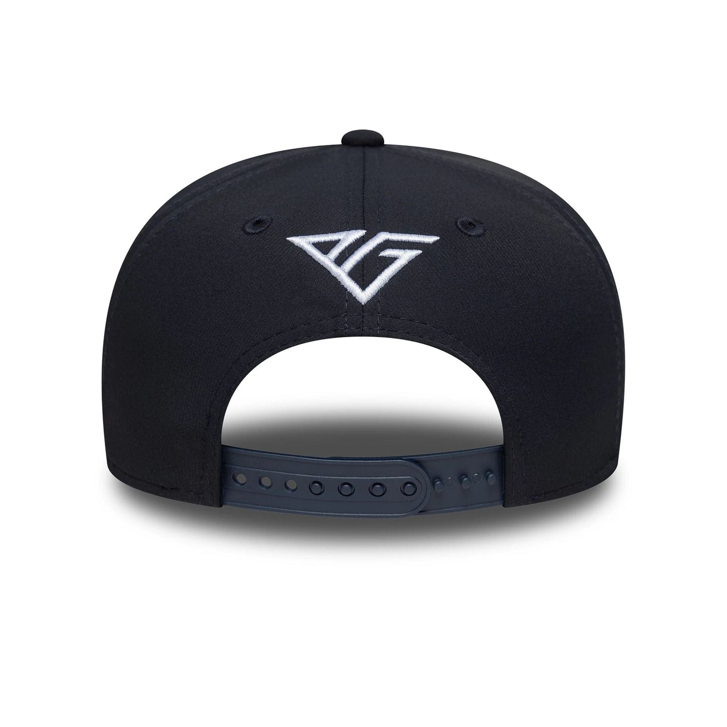 This is a Alpine Racing Replica Driver Pierre Gasly Navy 9SEVENTY Stretch Snap Adjustable Cap 5