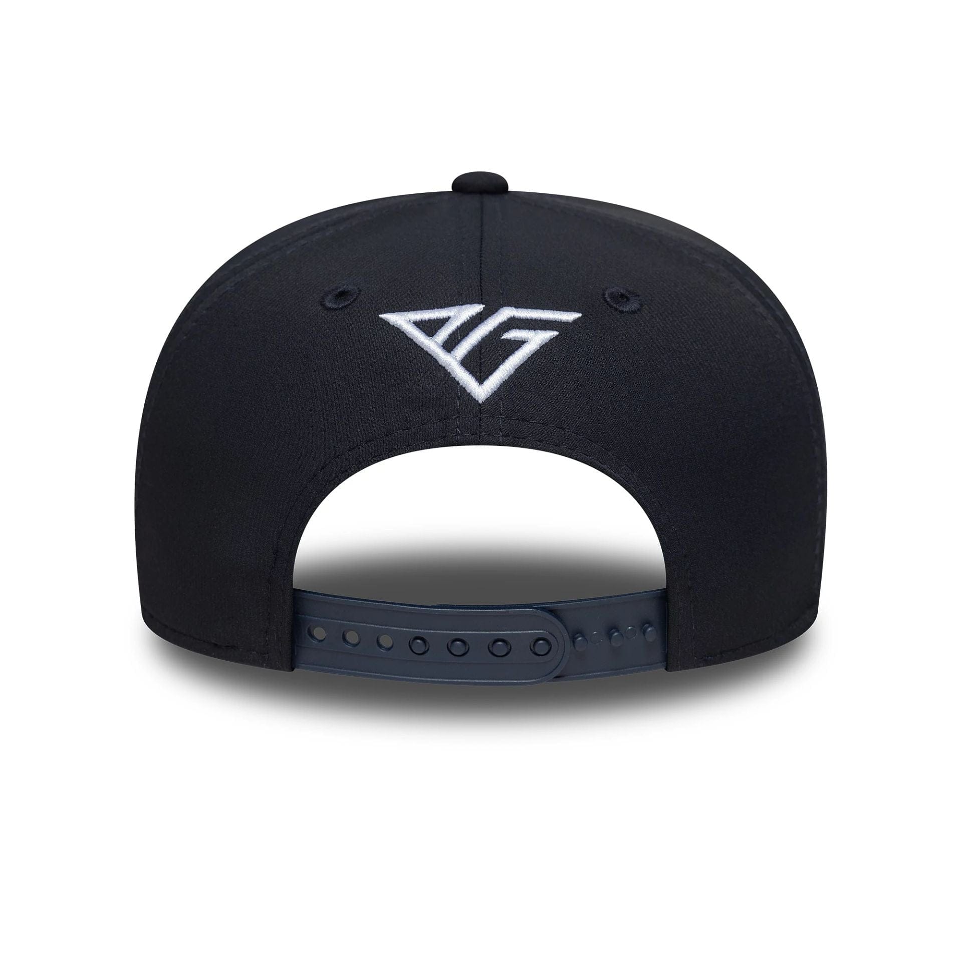 This is a Alpine Racing Replica Driver Pierre Gasly Navy 9SEVENTY Stretch Snap Adjustable Cap 5