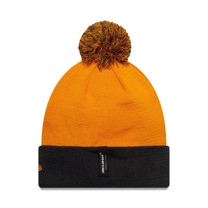 This is a McLaren Racing Orange Cuff Knit Beanie Hat 2