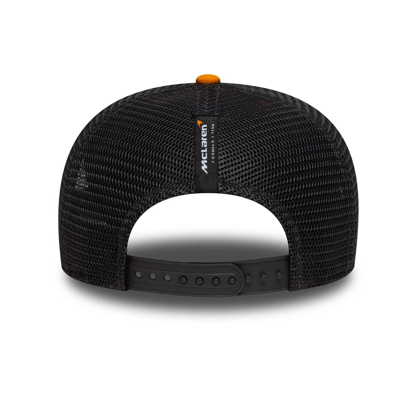This is a McLaren Racing Replica Oscar Piastri Orange 9SEVENTY Stretch Snap Adjustable Cap 8