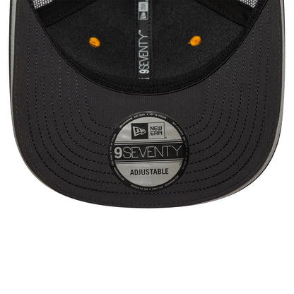 This is a Arrow McLaren Racing Replica David Malukas Orange 9SEVENTY Stretch Snap Adjustable Cap 6