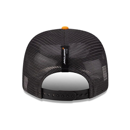 This is a Arrow McLaren Indycar Replica Team Kyle Larson Orange 9SEVENTY Stretch Snap Adjustable Cap 5