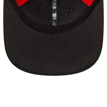 This is a MoneyGram Haas F1 Japan Race Special Black 9SEVENTY Stretch Snap Adjustable Cap 9