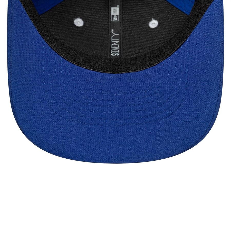 This is a MoneyGram Haas F1 Silverstone Race Special Blue 9SEVENTY Stretch Snap Adjustable Cap 8