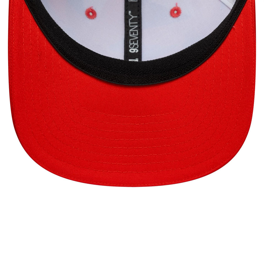 This is a Alpine Racing Silverstone Race Special White 9SEVENTY Stretch Snap Adjustable Cap 2
