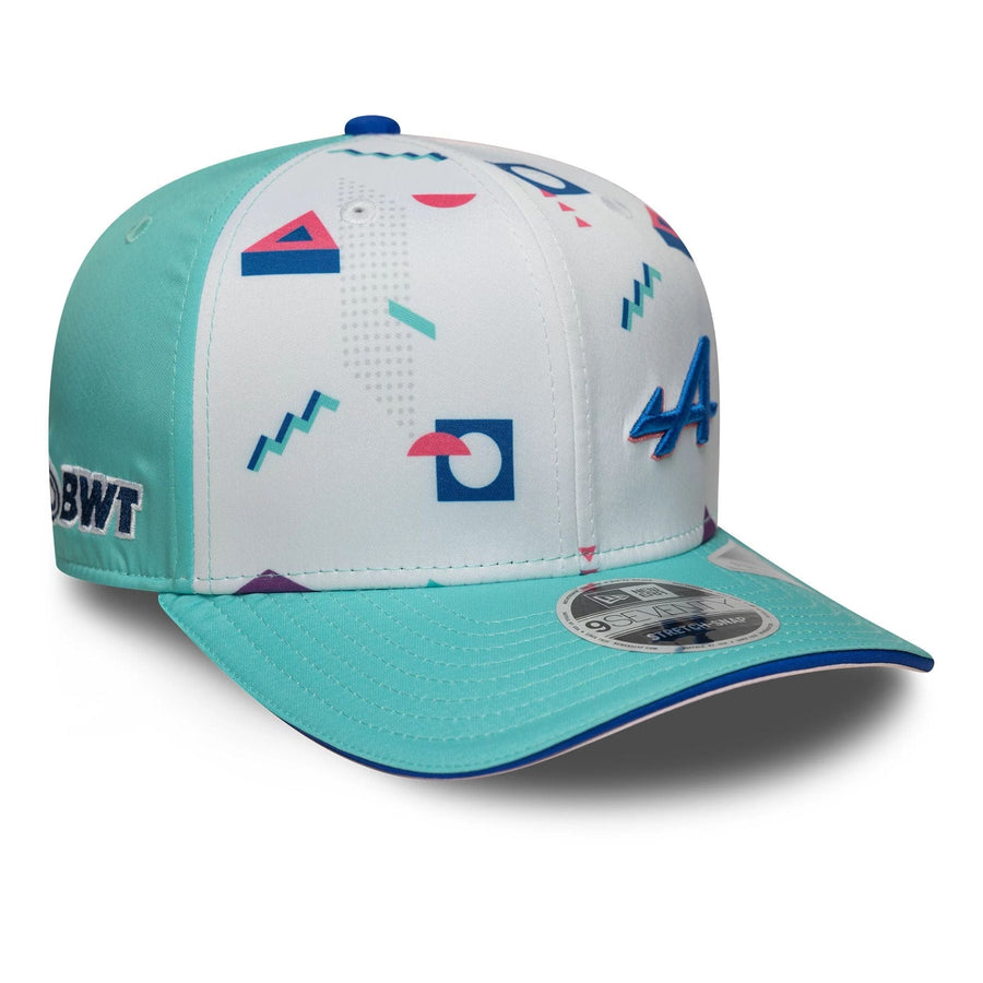 This is a Alpine Racing Miami Race Special Multi 9SEVENTY Stretch Snap Adjustable Cap 1