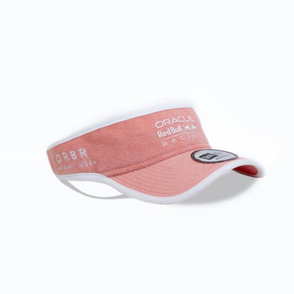 This is a Red Bull Racing Miami Race Special Pastel Pink Visor Adjustable Cap 3