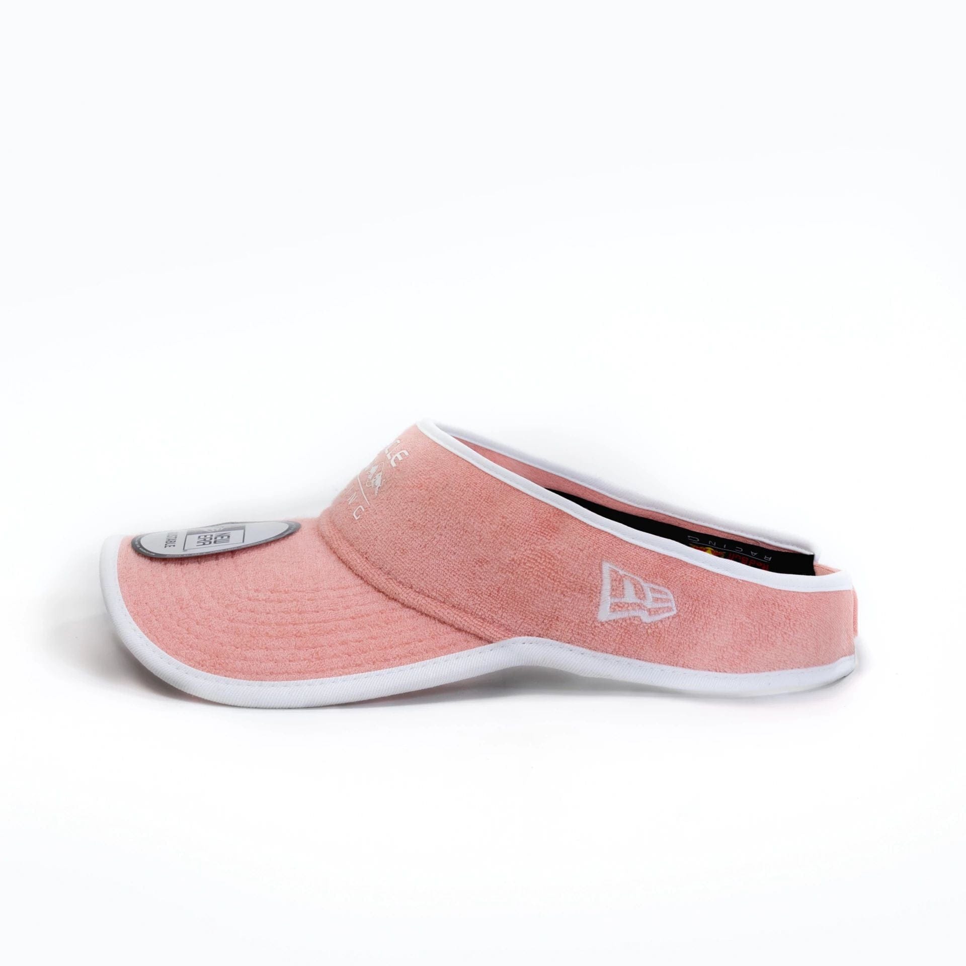 This is a Red Bull Racing Miami Race Special Pastel Pink Visor Adjustable Cap 5