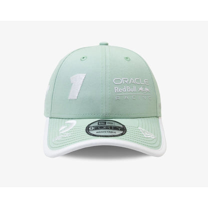 This is a Red Bull Racing Max Verstappen Miami Race Special Pastel Green 9FORTY Adjustable Cap 8