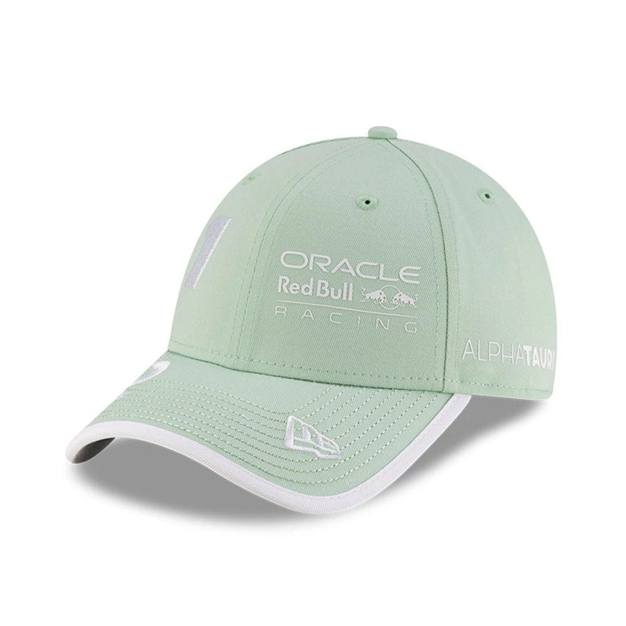 This is a Red Bull Racing Max Verstappen Miami Race Special Pastel Green 9FORTY Adjustable Cap 3