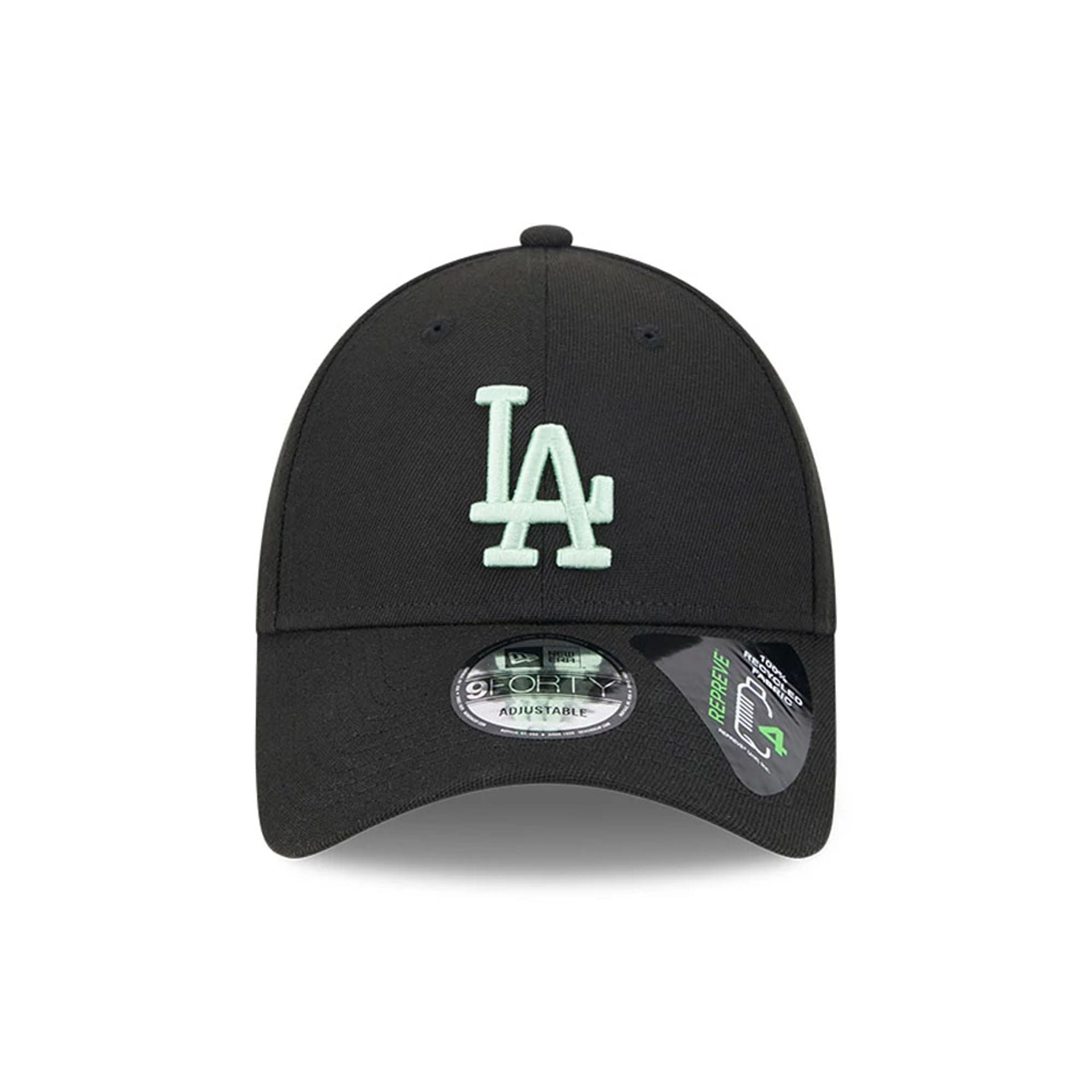 This is a LA Dodgers Repreve® MLB Peppermint Black 9FORTY Adjustable Cap 2
