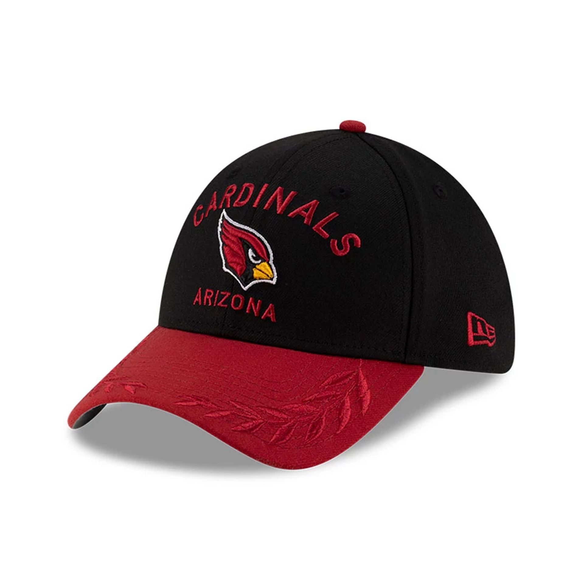 This is a Arizona Cardinals NFL Draft 2025 Black 39THIRTY Stretch Fit Cap 1
