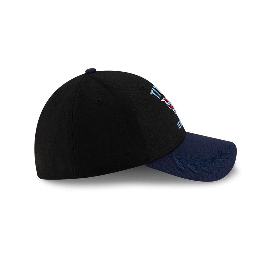 This is a Tennessee Titans NFL Draft 2025 Black 39THIRTY Stretch Fit Cap 6
