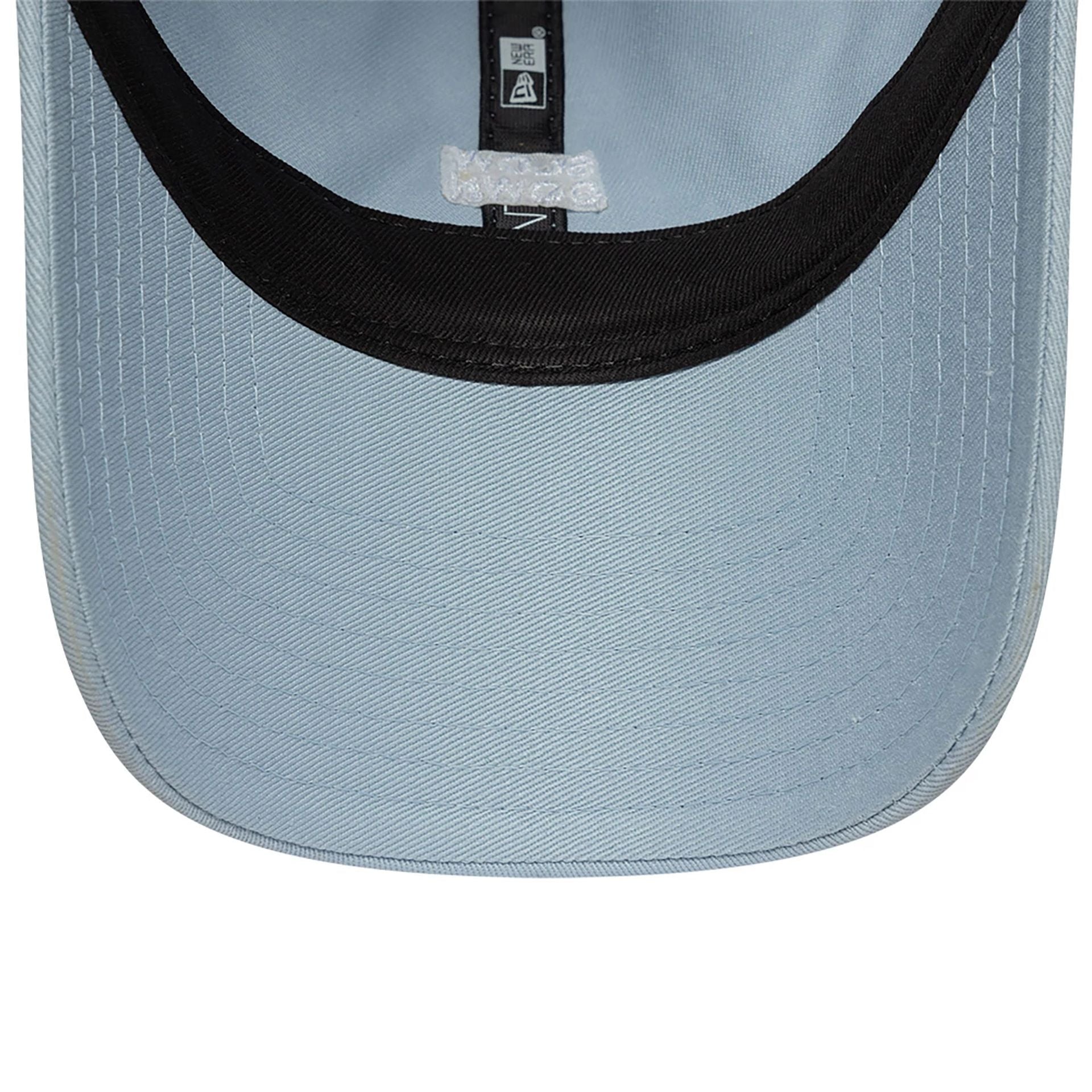 This is a New Era Slow Down Slogan Pastel Blue 9TWENTY Adjustable Cap 5